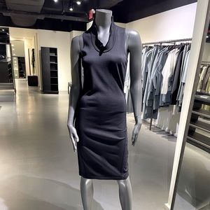 Sarah Pacini black fitted dress - Made in Italy